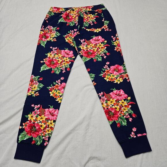 Polo Ralph Lauren Floral Joggers Dark Blue Size Small - Picture 2 of 7
